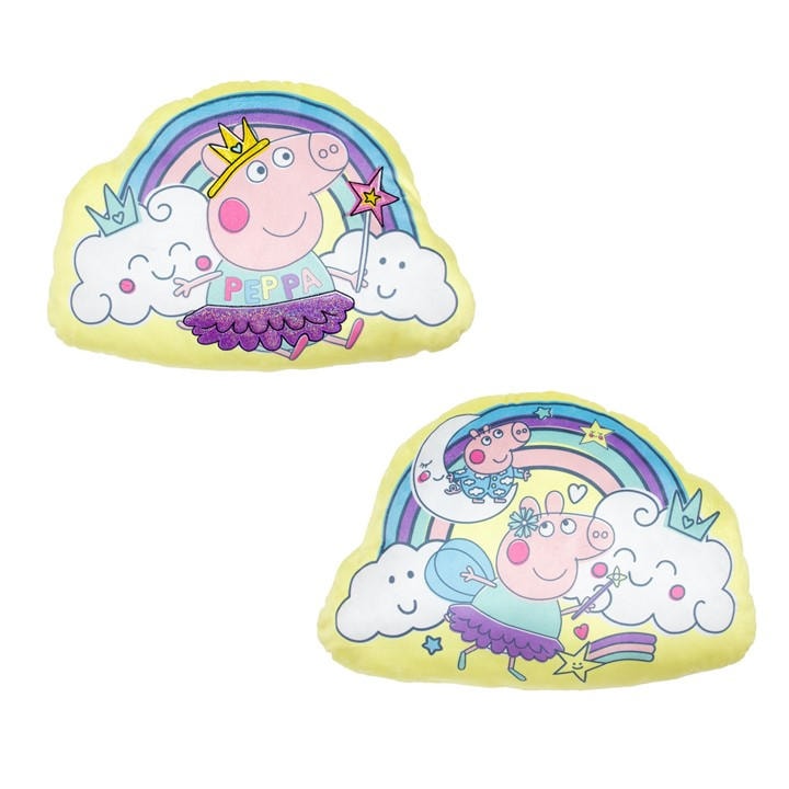 Peppa Pig  Kids  Reversible Rainbow Cushion, Sports Direct