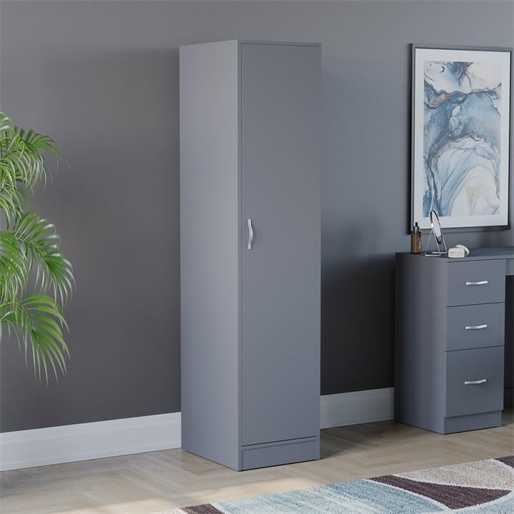 Lassic Grey Vida Designs Riano Wardrobe in Size 1 Door, Sports Direct