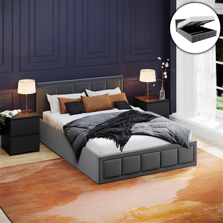 Lassic  None Vida Designs Vanita  Ottoman Fabric Bed Ukfr in Size Double, Sports Direct