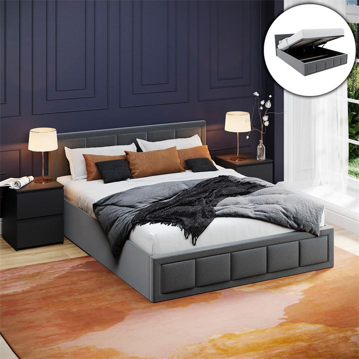 Lassic  None Vanita  Size Ottoman Fabric Bed Ukfr in Size King, Sports Direct