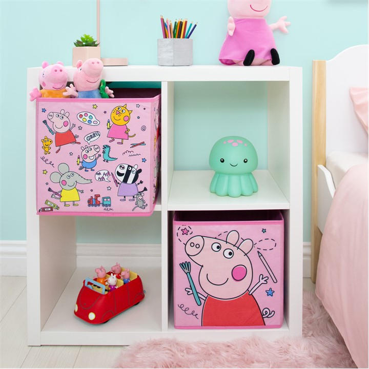 Peppa Pig  Kids  Doodles 2 Pack Storage Box, Sports Direct