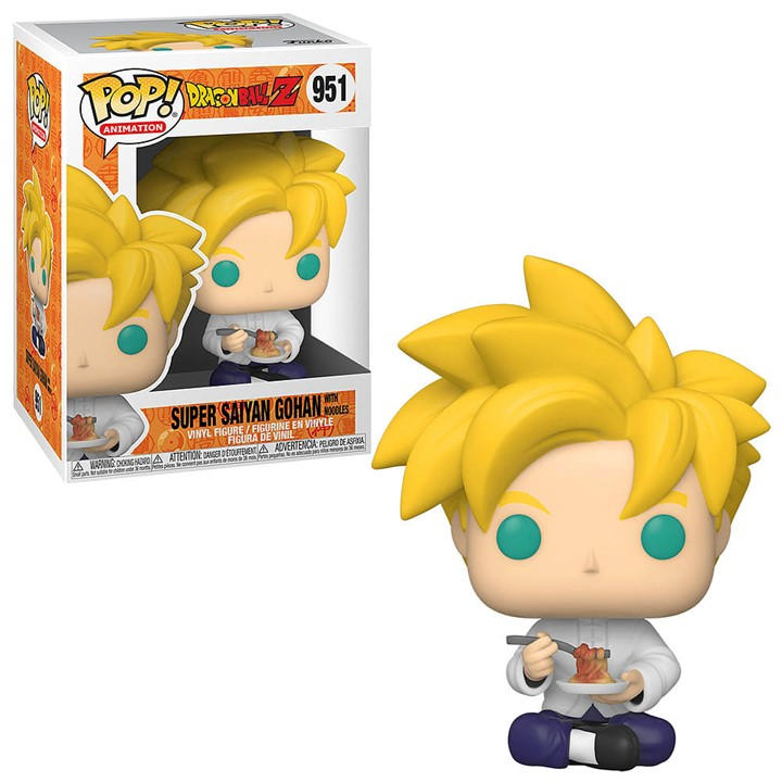 Funko  Black Pop! Anime: Super Saiyan Gohan W/ Noodles - Dbz S9, Sports Direct