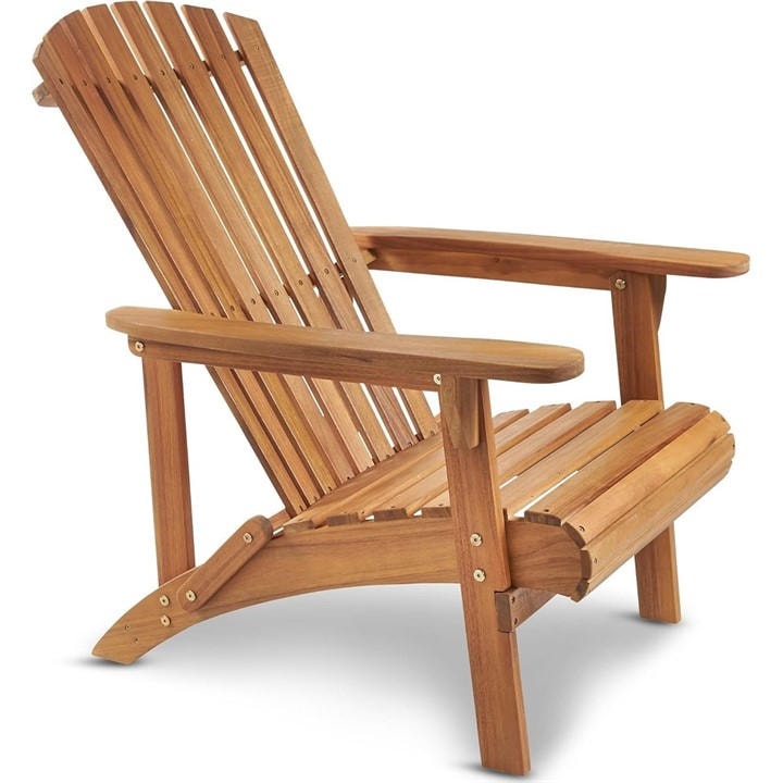 Vonhaus  Brown Hudson Adirondack Chair, Sports Direct