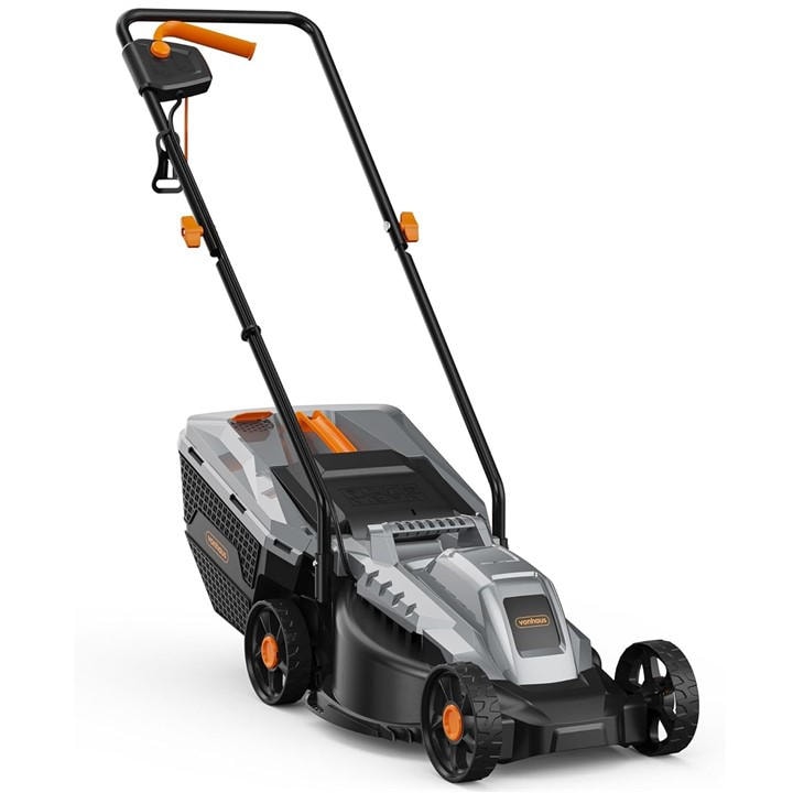 Vonhaus  Grey 1200W Corded Lawn Mower, Sports Direct