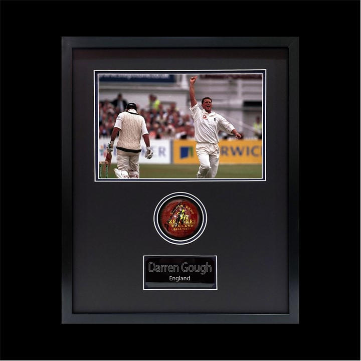 England    Darren Gough Signed  Cricket Ball Compact, Football by The Fan Cave in Size 520x420mm, Sports Direct