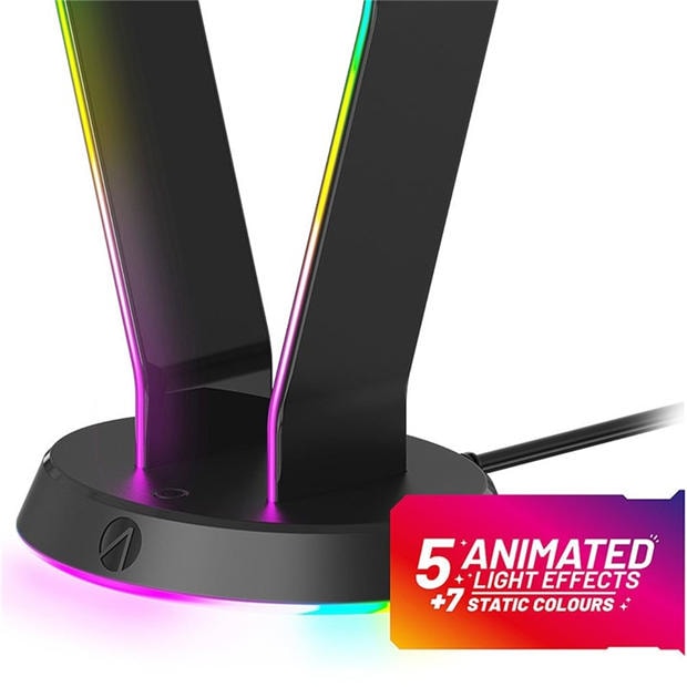 Multi Format and Universal - Stealth - Light Up Gaming Headset Stand