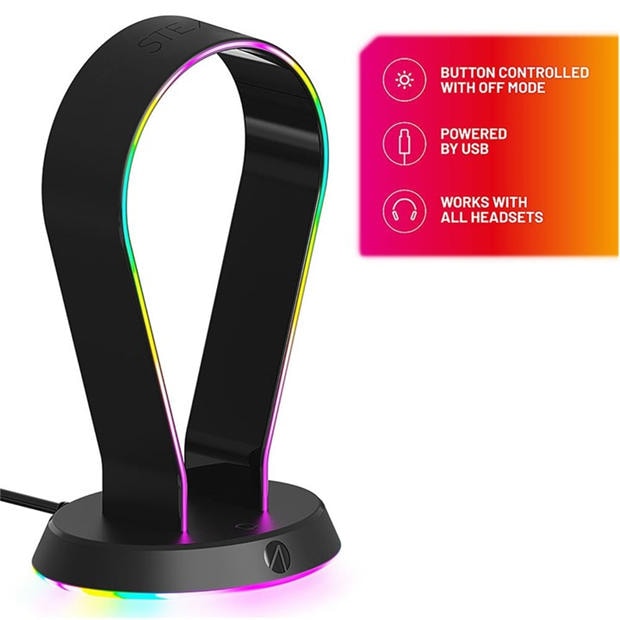 Multi Format and Universal - Stealth - Light Up Gaming Headset Stand
