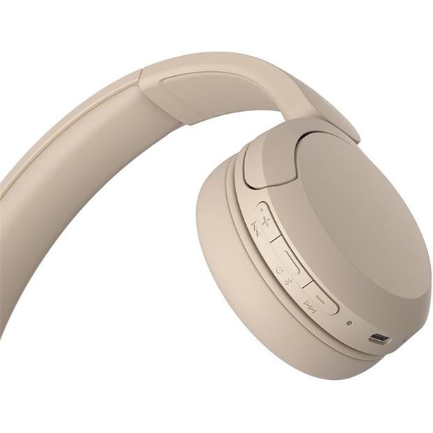 Beige - Sony - Sony WH-CH520 Wireless Headphones- Beige