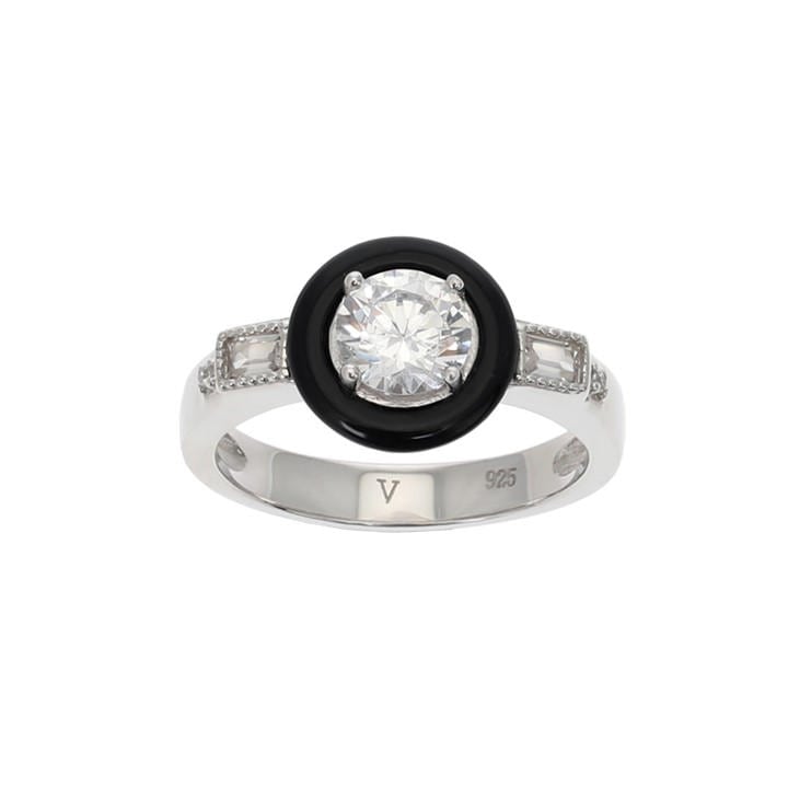 Espree Women's Silver Olivia Ring in Size M, Sports Direct