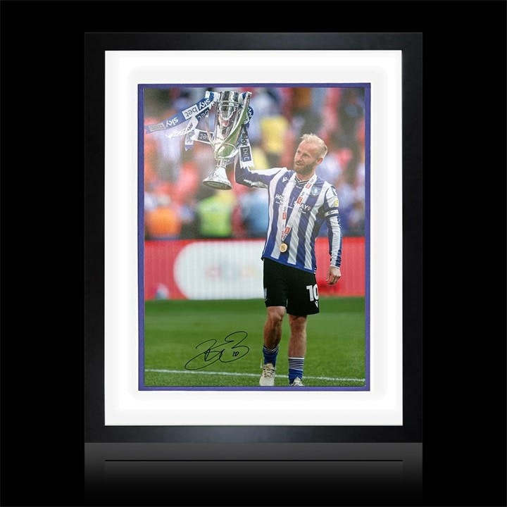 The Fan Cave  Blue Barry Bannan Signed Sheffield Wednesday Play-Off in Size 520x420mm, Sports Direct