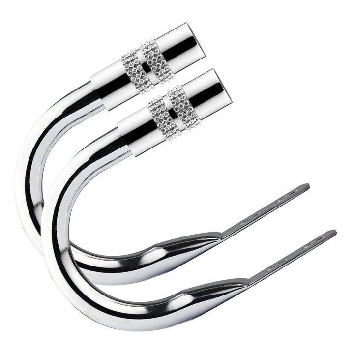 Emma Barclay  Silver Metal Holdback Pair Tiebacks Diamante, Sports Direct
