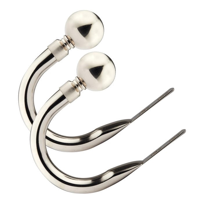 Emma Barclay  Grey Metal Holdback Pair Tiebacks Ball, Sports Direct