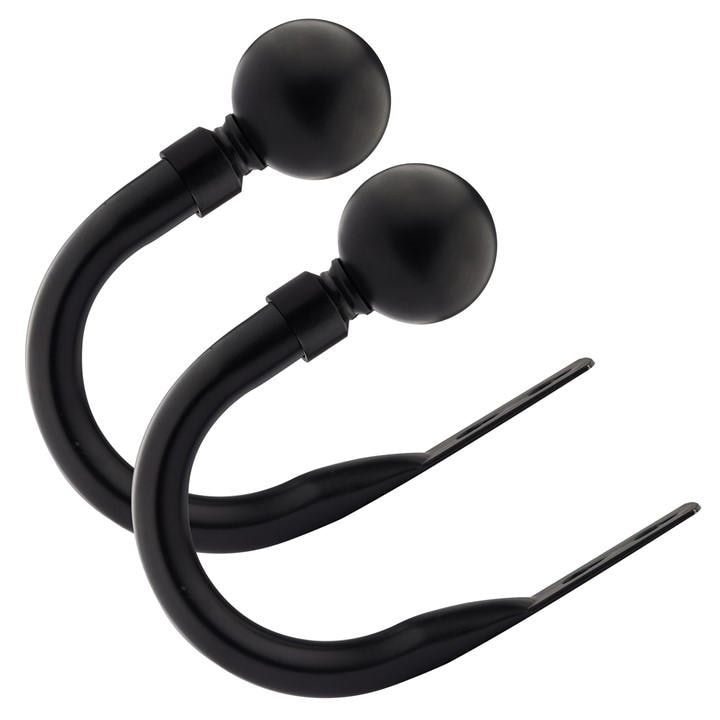 Emma Barclay  Black Metal Holdback Pair Tiebacks Ball, Sports Direct