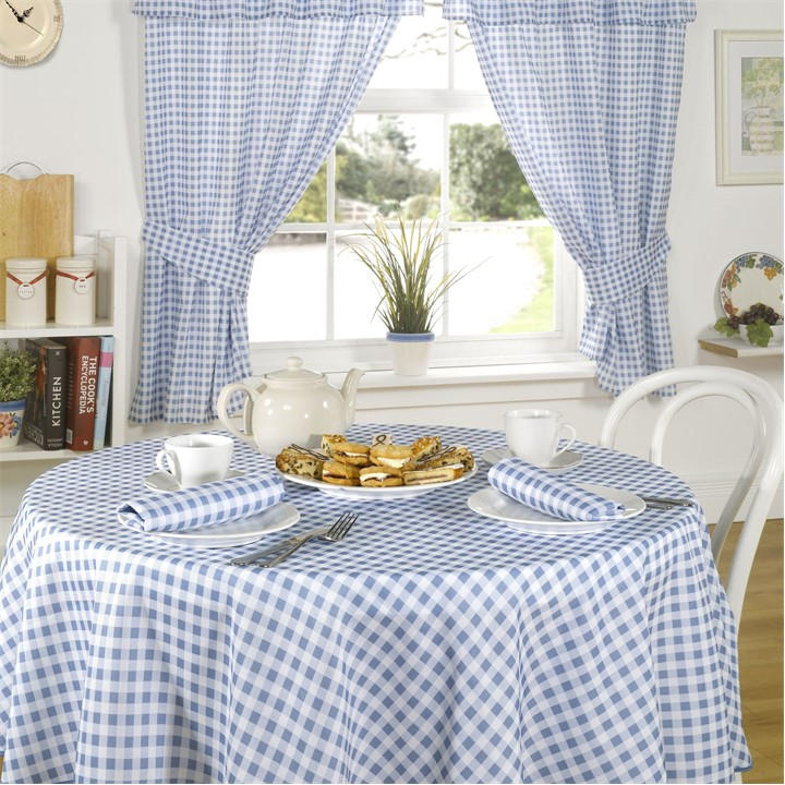 Emma Barclay  Blue Gingham Check Napkins Soft Polyester Molly, Sports Direct
