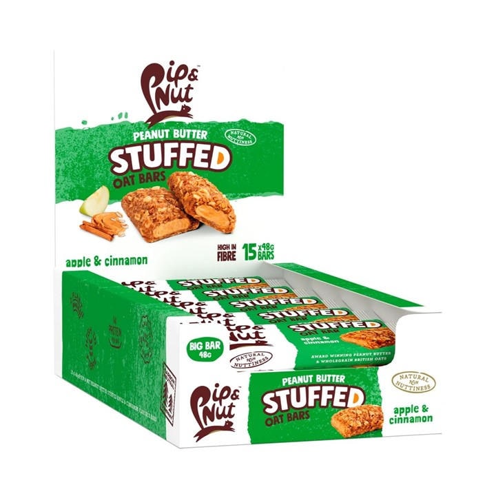 Pip And Nut None Pip & Nut - Peanut Butter Stuffed Oat Bar ( 15 X 4 in Size Pack of 15, Sports Direct