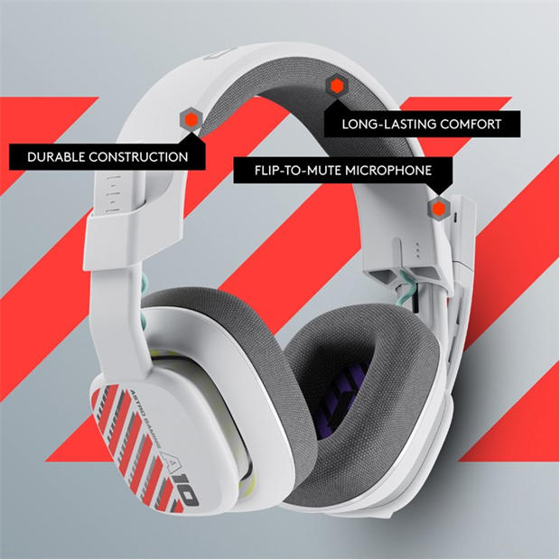 White - Logitech - Astro A10 Headset