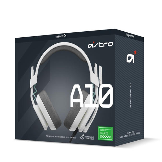 White - Logitech - Astro A10 Headset