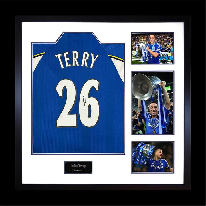 Chelsea    John Terry Signed  Shirt Elite Frame, Football by The Fan Cave in Size 820x820mm, Sports Direct