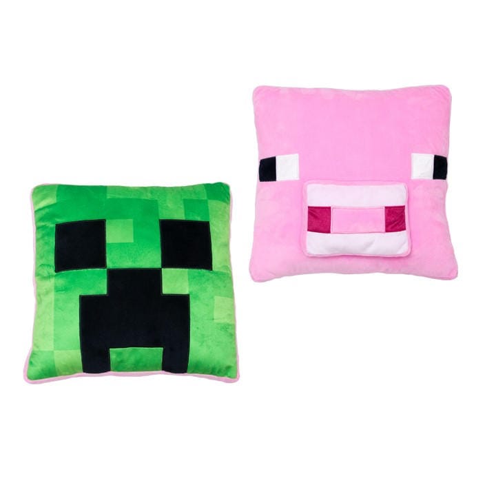 Minecraft  Kids  Reversible Square Cushion, Sports Direct