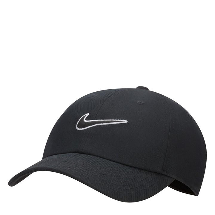Nike Men's Black Club Unstructured Swoosh Cap  in Size L, Sports Direct