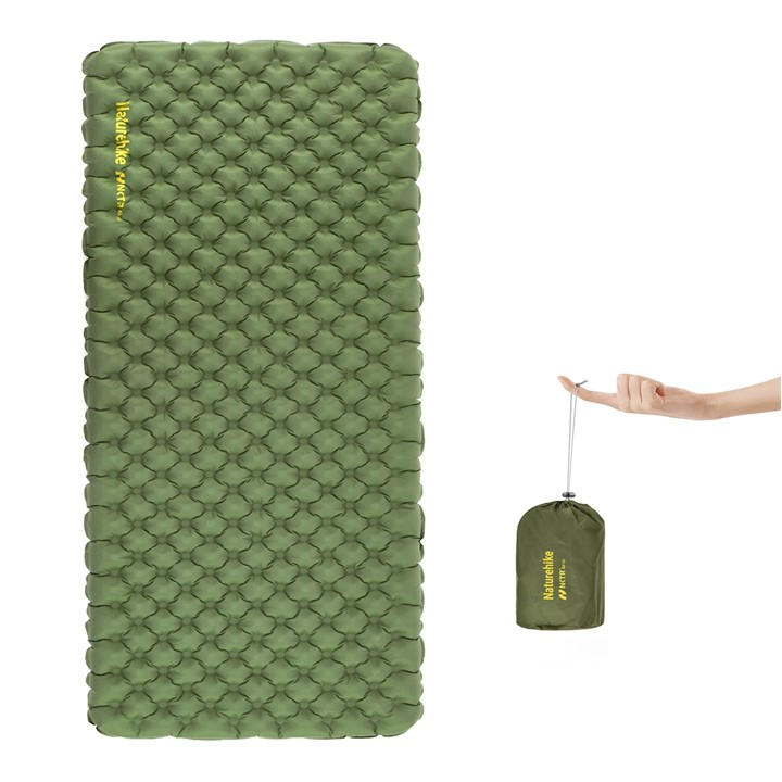 Naturehike Green Tuye 4.6 Ultralight Inflatable Camping Airbed, Sports Direct