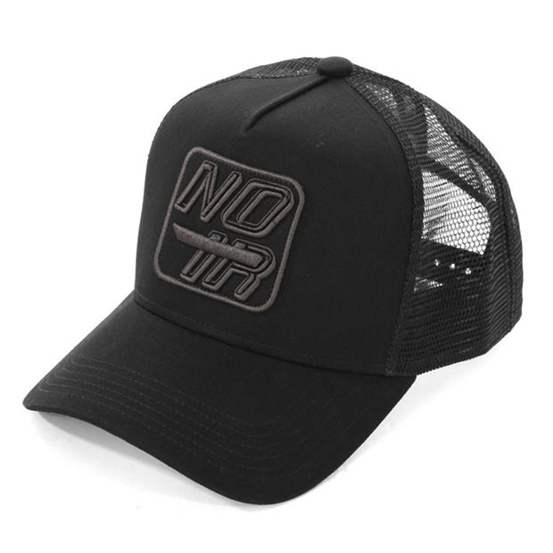 Black - Societe Noir - Men's Box Mesh Trucker Cap