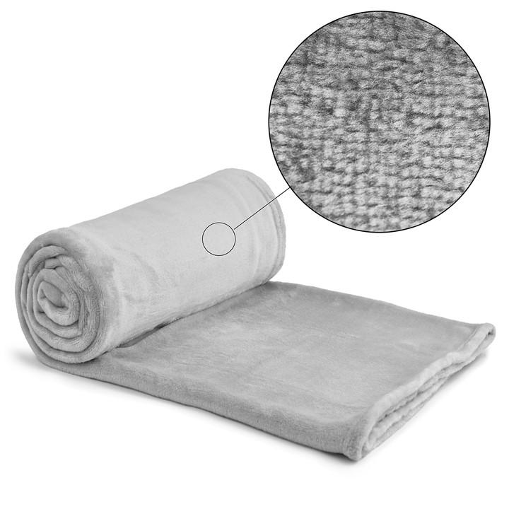 Emma Barclay  Silver Snug Throw Blanket Flannel Fleece Super Soft in Size 125x150cm, Sports Direct