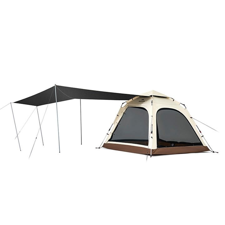 Naturehike  Brown Ango Automatic  Tent With Canopy in Size 3 Person, Sports Direct