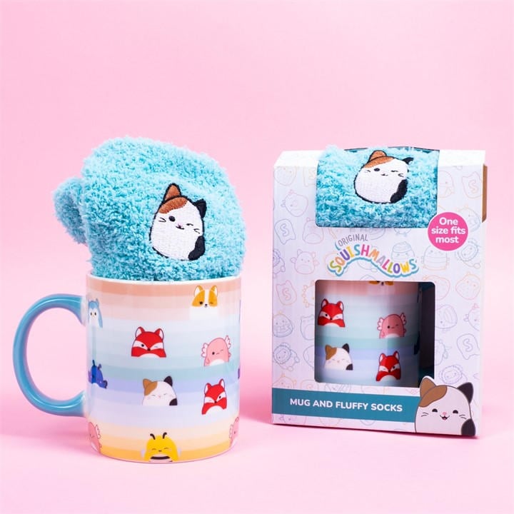 Squishmallows   Mugs And Sock Gift Set, Sports Direct