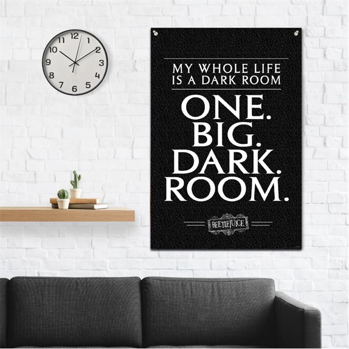 Beetlejuice Kids Black Wall Banner, Sports Direct