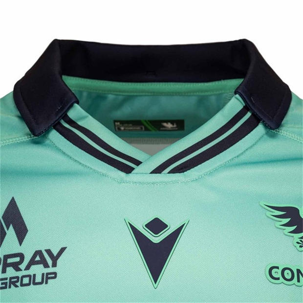 Teal/Blue - Macron - Connact Rugby Shirt 2024 2025 Mens
