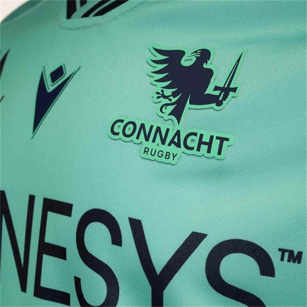Teal/Blue - Macron - Connact Rugby Shirt 2024 2025 Mens