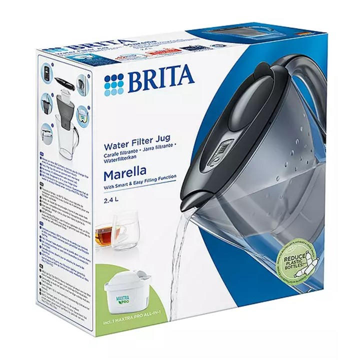 Brita  None Marella Water Filter Jug Graphite (2.4L), Sports Direct