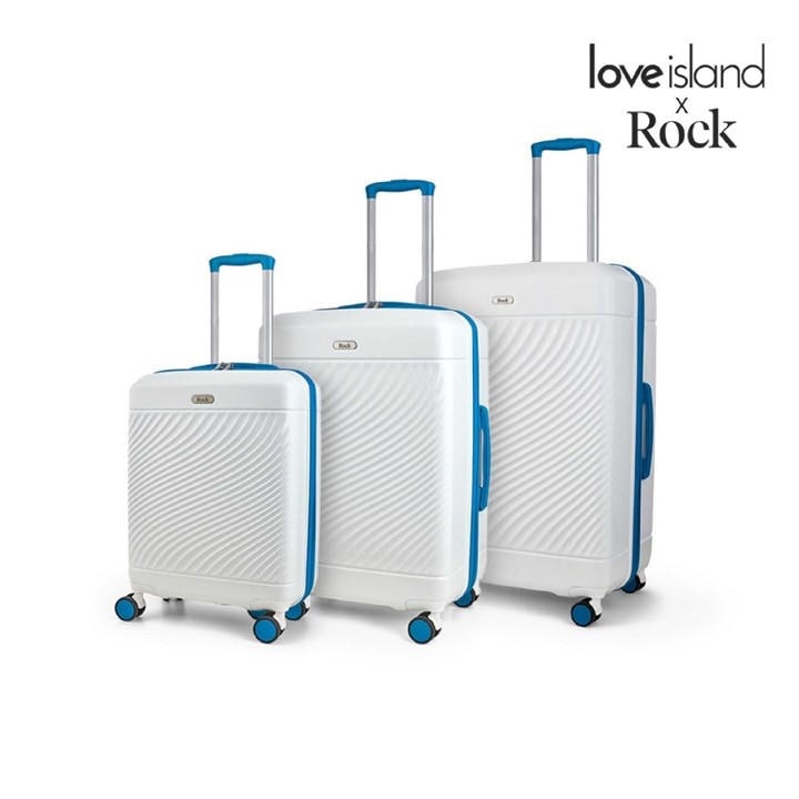 Rock White,Blue Love Island Cabin Suitcase - Image 2