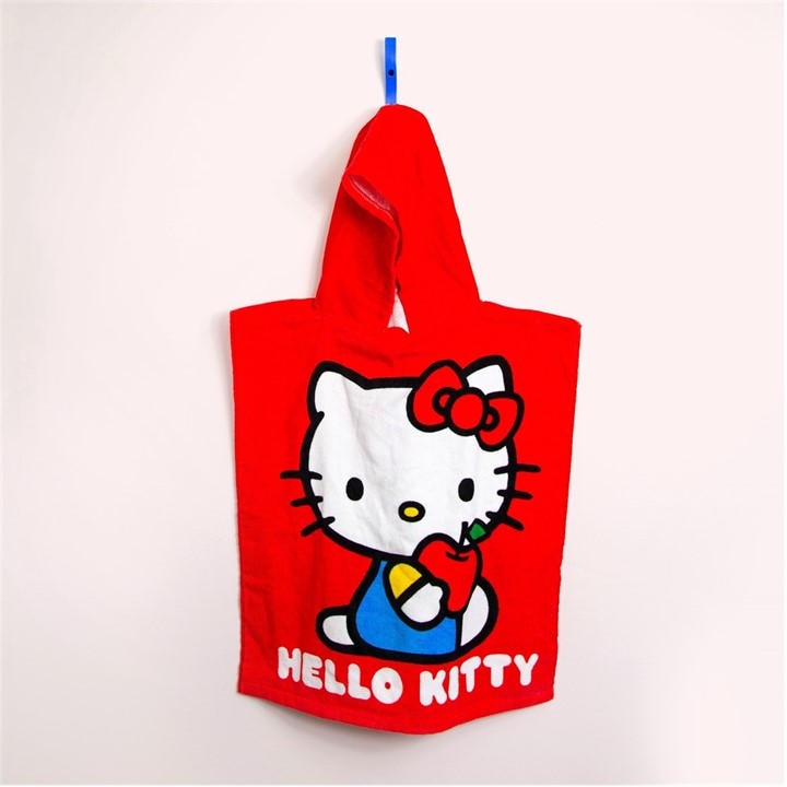 Hello Kitty  Kids  Cheeky Poncho Towel, Sports Direct