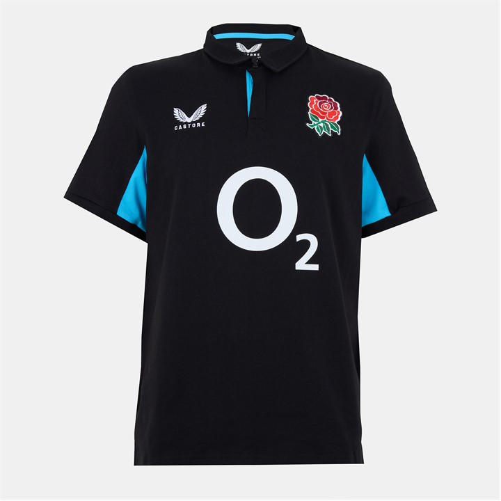 England  Men'   Away Polo Shirt 2025, Football by Castore in Size S, Sports Direct