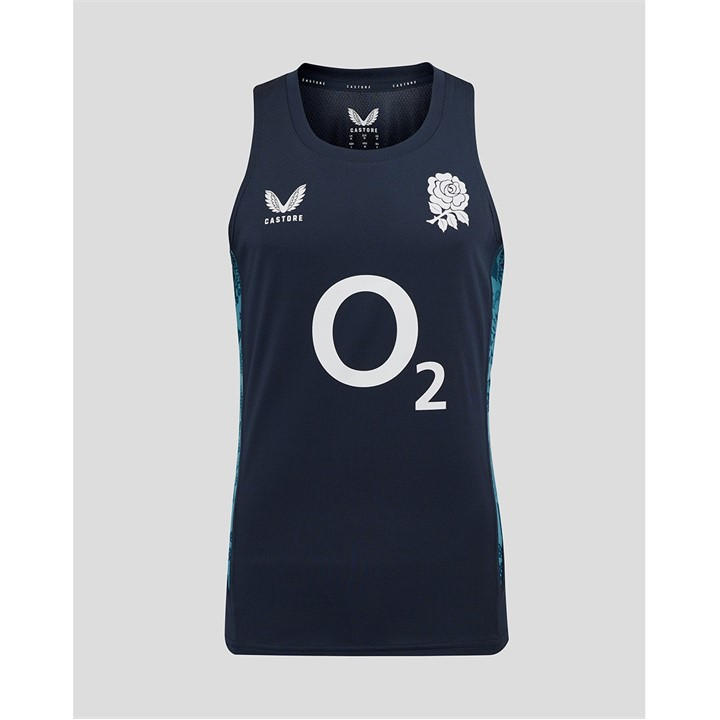 England  Men's   Performance Sleeveless Singlet 2025 , Football by Castore in Size M, Sports Direct