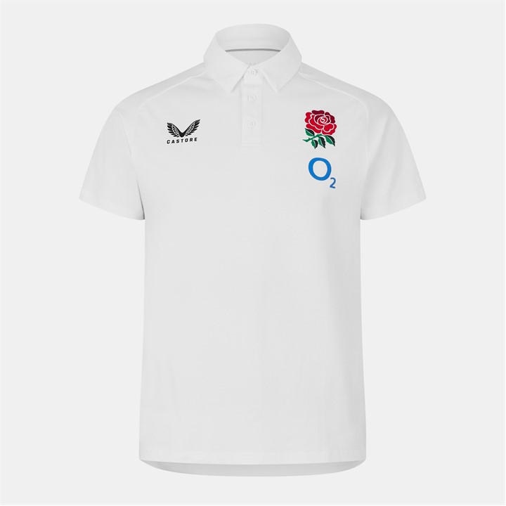 England  Men's   Rugby Polo Shirt 2025, Football by Castore in Size 2XL, Sports Direct