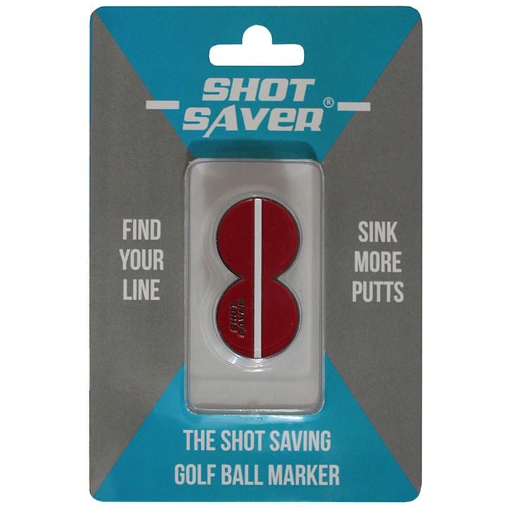 Shot Saver Unisex Red Ball Marker Blister