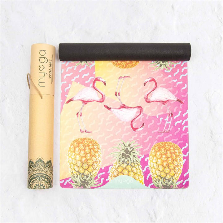 Myga  Pink Vegan Suede Yoga Mat, Sports Direct