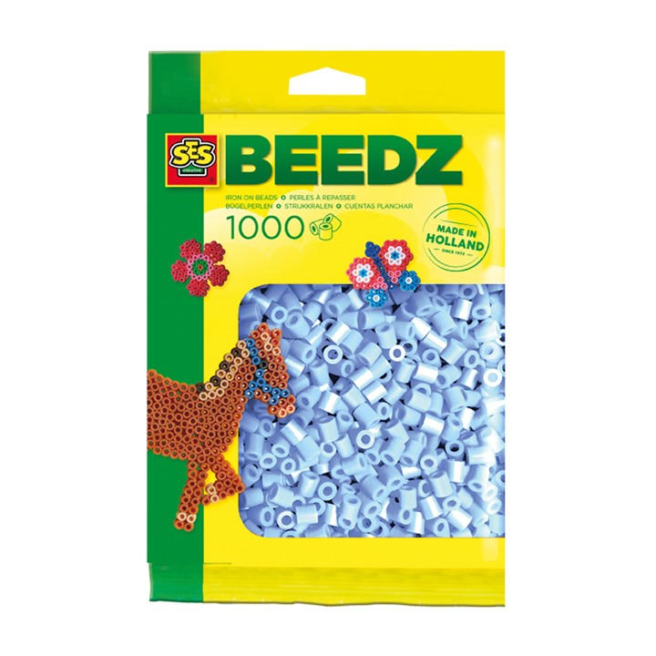 Ses Creative Unisex Multicolor Iron On Beads 1000 Light Blue | Size: 1 Pack - Image 3