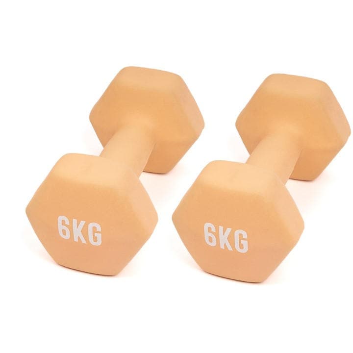 Myga  Orange Hex Dumbbells in Size 8, Sports Direct