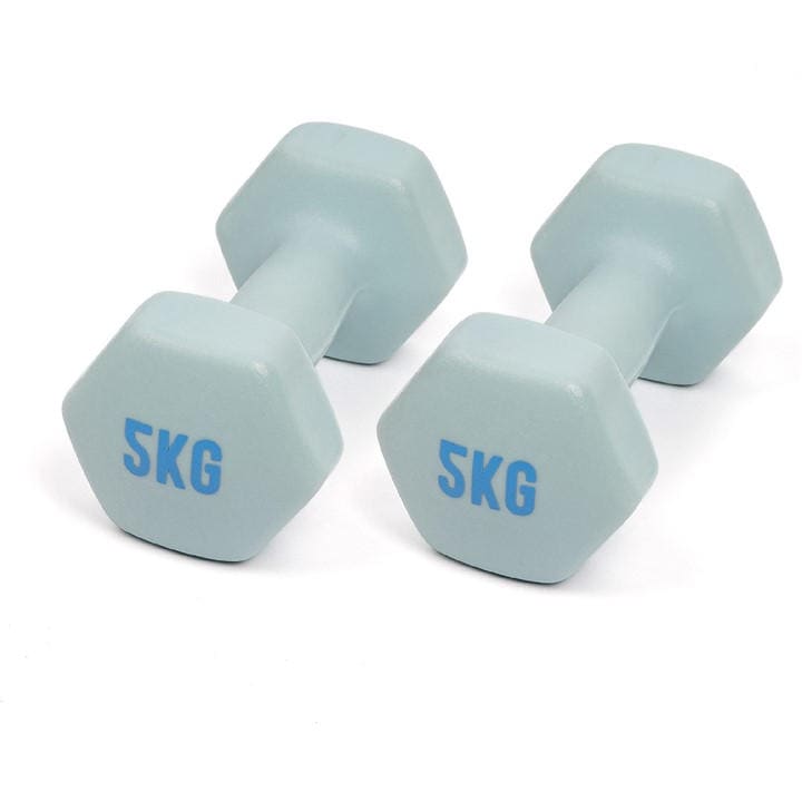 Myga  Blue Hex Dumbbells in Size 5, Sports Direct