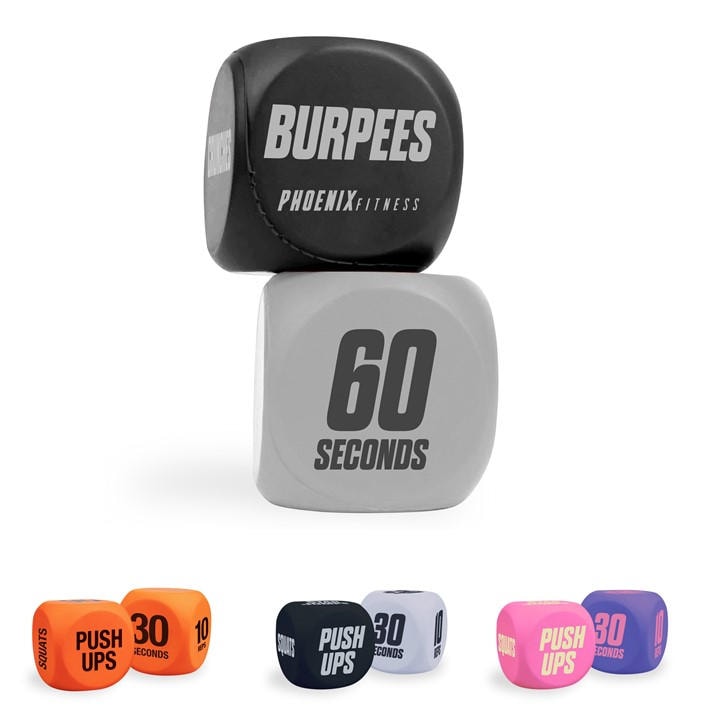 Phoenix Fitness  Black Exercise Dice, Sports Direct