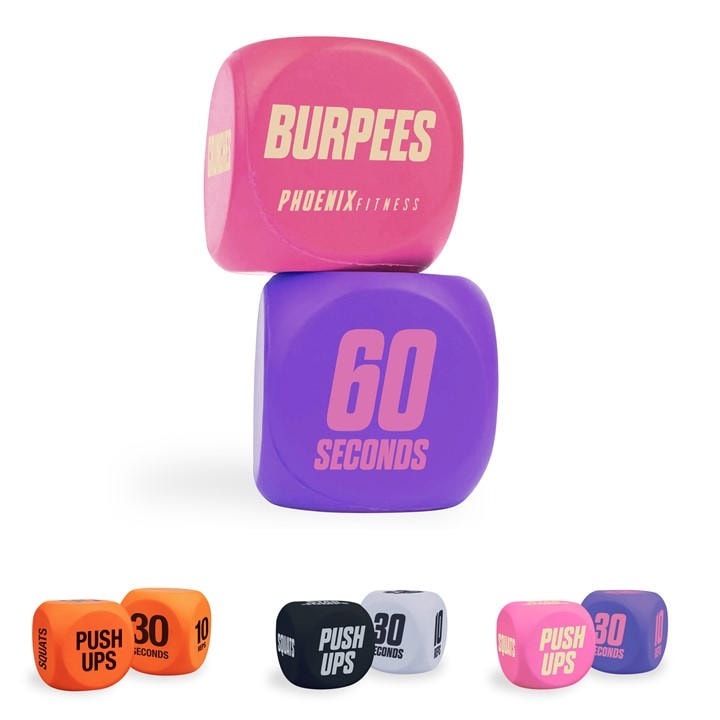 Phoenix Fitness  Pink Exercise Dice, Sports Direct