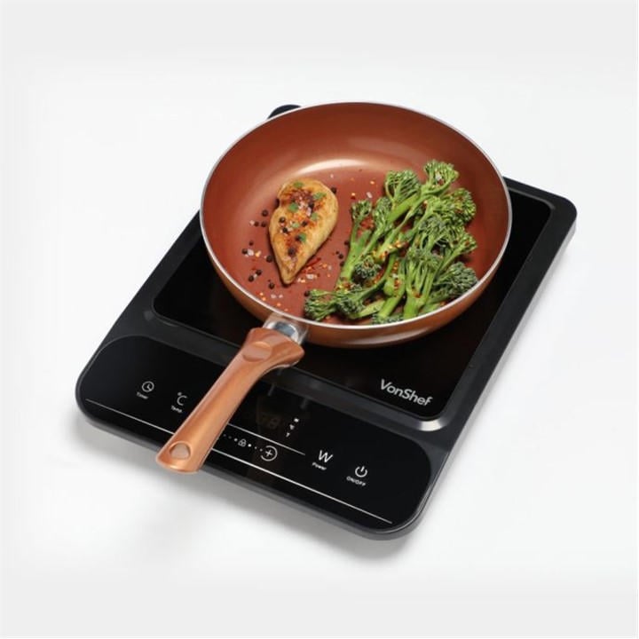 Vonshef  Black - Single Induction Hob, Sports Direct