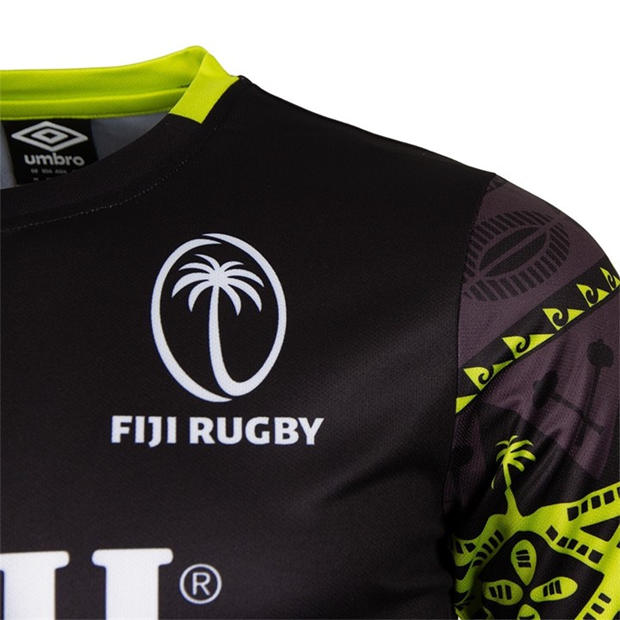 Black - Umbro - Mens Fiji Pre-Match Rugby Shirt 2026