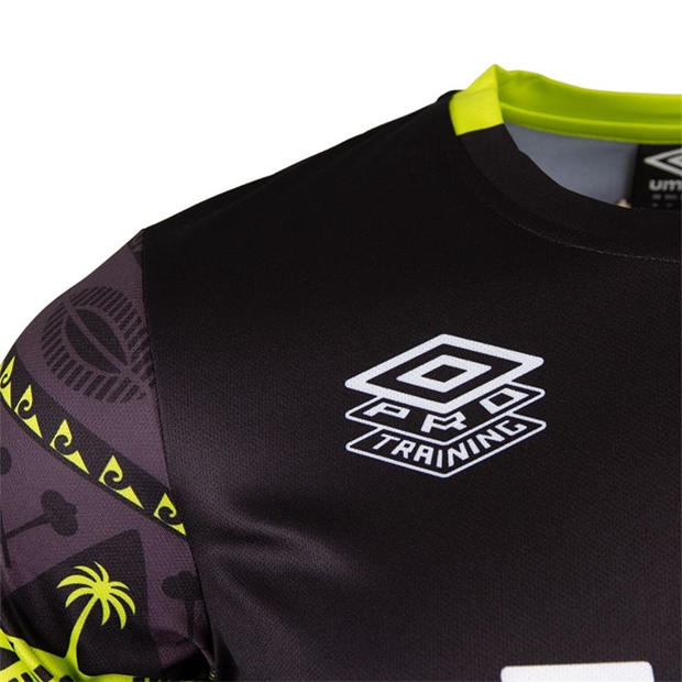 Black - Umbro - Mens Fiji Pre-Match Rugby Shirt 2026