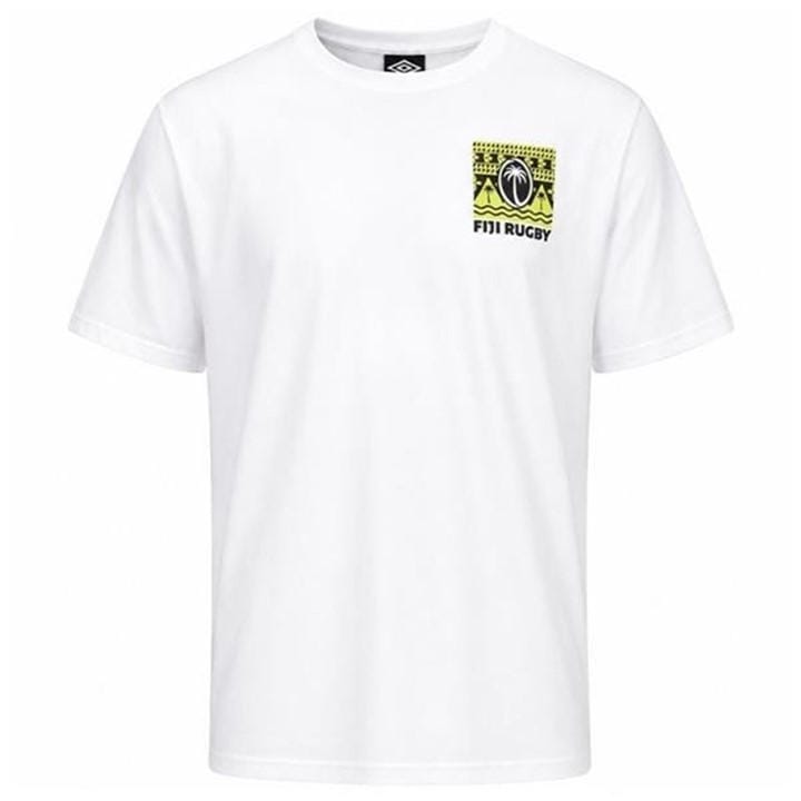 Umbro Men's White Fiji Rugby Shirt in Size M, Sports Direct