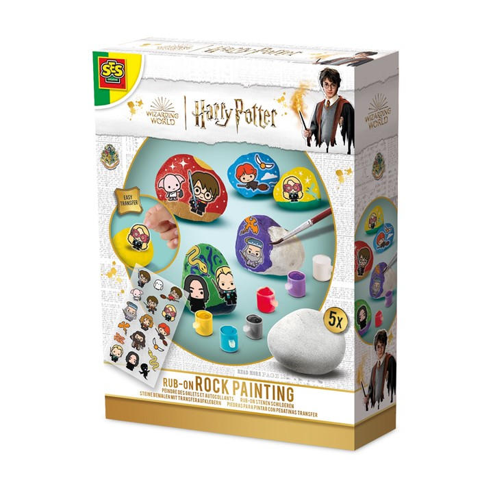 Ses Creative Unisex Kids Multi Harry Potter - Rub-On Rock Painting